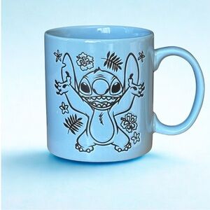Disney Stitch Blue Ceramic Mug New